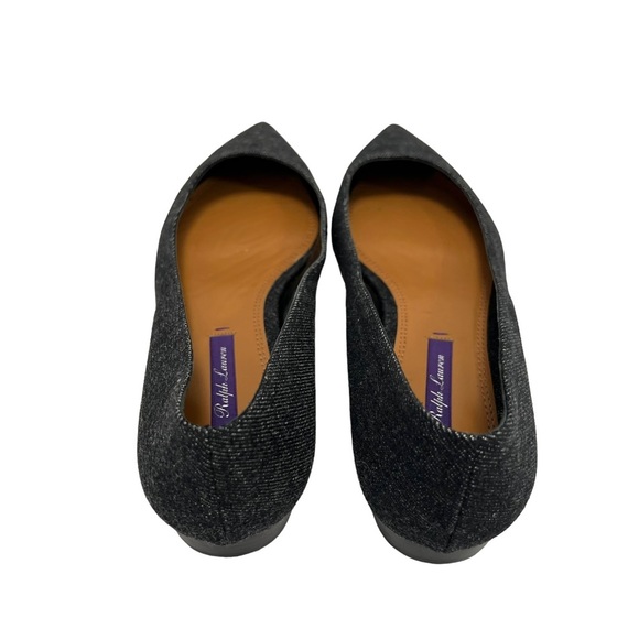 Ralph Lauren Collection Purple Label Pointed Toe Flats Fabric Women’s Size 38 - Picture 3 of 11
